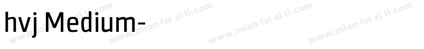 hvj Medium字体转换
